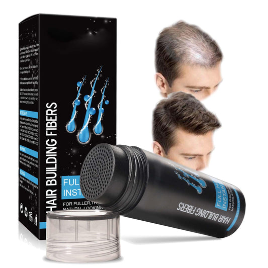 EveBeaty Black Hair Fibers for Men & Women - Professional Hair Building Powder, Hair Loss Concealer for Bald Spots & Thinning (Black)