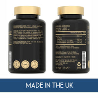 SuperSelf Fish Oil Omega 3 Capsules High Strength - 3000mg Triple Potency - Easy to Swallow with No Fishy Aftertaste - 120 Softgels - UK Made Omega 3 Supplements High in DHA & EPA - Pure & Sustainable Fish Oil