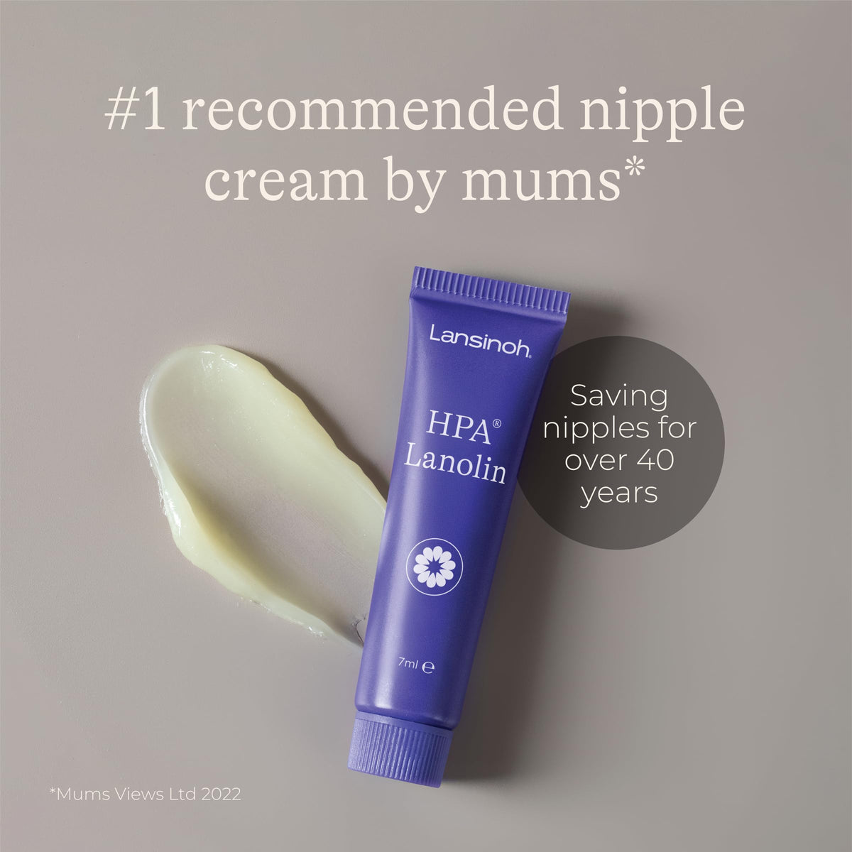 Lansinoh HPA Lanolin Nipple Cream - 3 x 7ml - Sore Nipples Cracked Skin Breast Feeding 100% Natural Hypoallergenic Tasteless & Odourless BPA BPS-free Breastfeeding Hospital Nappy Bag Essentials