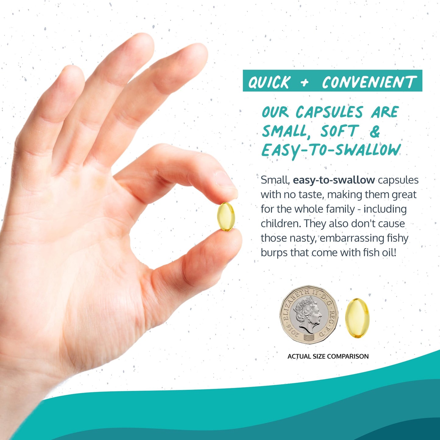 Omvits Vegan Omega 3 DHA from Algae Oil 1000mg - 60 Softgel Capsules with Vitamin E - Sustainable Algal Alternative to Fish Oil - Vegetarian Essential Fatty Acids - Supports Heart, Brain & Eyes