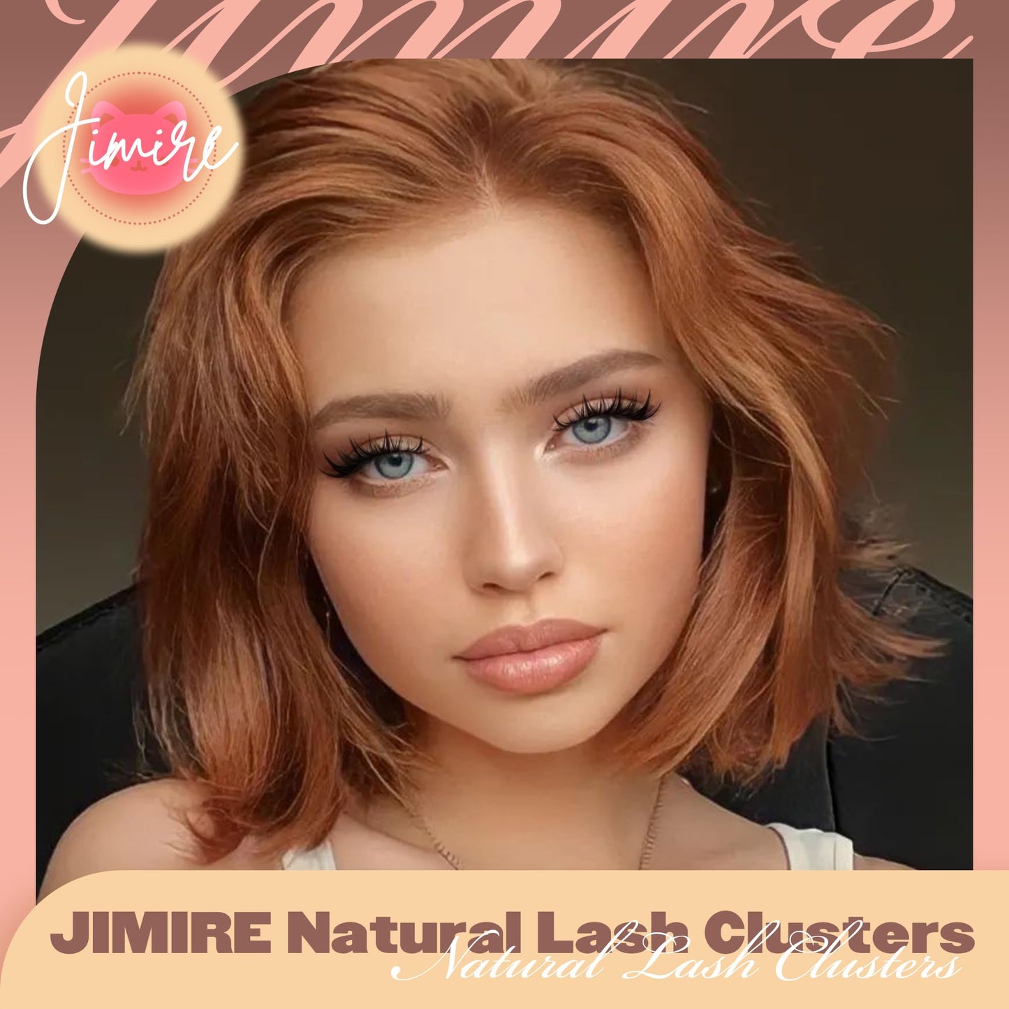 JIMIRE Manga Cluster Lashes Natural Look Anime Individual Eyelashes Cute 8-14MM Wispy Manhua Lash Clusters with Spiky 110 Pcs Manga Lashes Individual Cluster with Thin Band