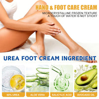 Trendyfave 60% Urea Cream For Cracked Heels - Urea Foot Cream - Foot Cream for Cracked Heels and Dry Skin - Cracked Heel Repair Cream - Skin Care Hands & Feet - Intense Moisturiser with Jojoba Oil & Aloe Vera