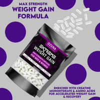 OZUNA NUTRITION Extreme Weight Gain Anabolic & Appetite Stimulant Bundle – Weight Gainer for Women & Men - Fast Mass Gainer Supplement & Muscle Growth Pills – Made in the UK