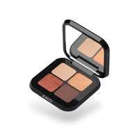 KIKO Milano Bright Quartet Eyeshadow Palette 03 | Palette With Four Baked Eyeshadows For Wet And Dry Use