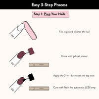 Nails Inc Nails.INC GelLED On-The-Go Mini Portable LED Lamp, Cures in 60 Seconds, Mini Nail Dryer for DIY Gel Nails, Adhesion for Gems, Easy Flash Cure Lamp, Rechargeable USB Nail Light, 3W, 1 Count