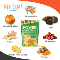 Immune Support Supplement Powder 150g, Superfood Booster for Adults, Vegan Immunity Health Powder for Smoothies, Plant - Based & Gluten Free w/Natural Vitamins & Antioxidants