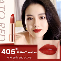 Newvenper Matte Lipstick Set 3 Colors Lip Stick with Orange Chain Bag Package Velvet Lip stick Gift Box Set Waterproof Non-Stick Cup Long Lasting Retractable Red Lipstick Set 3.5gx3 Pcs