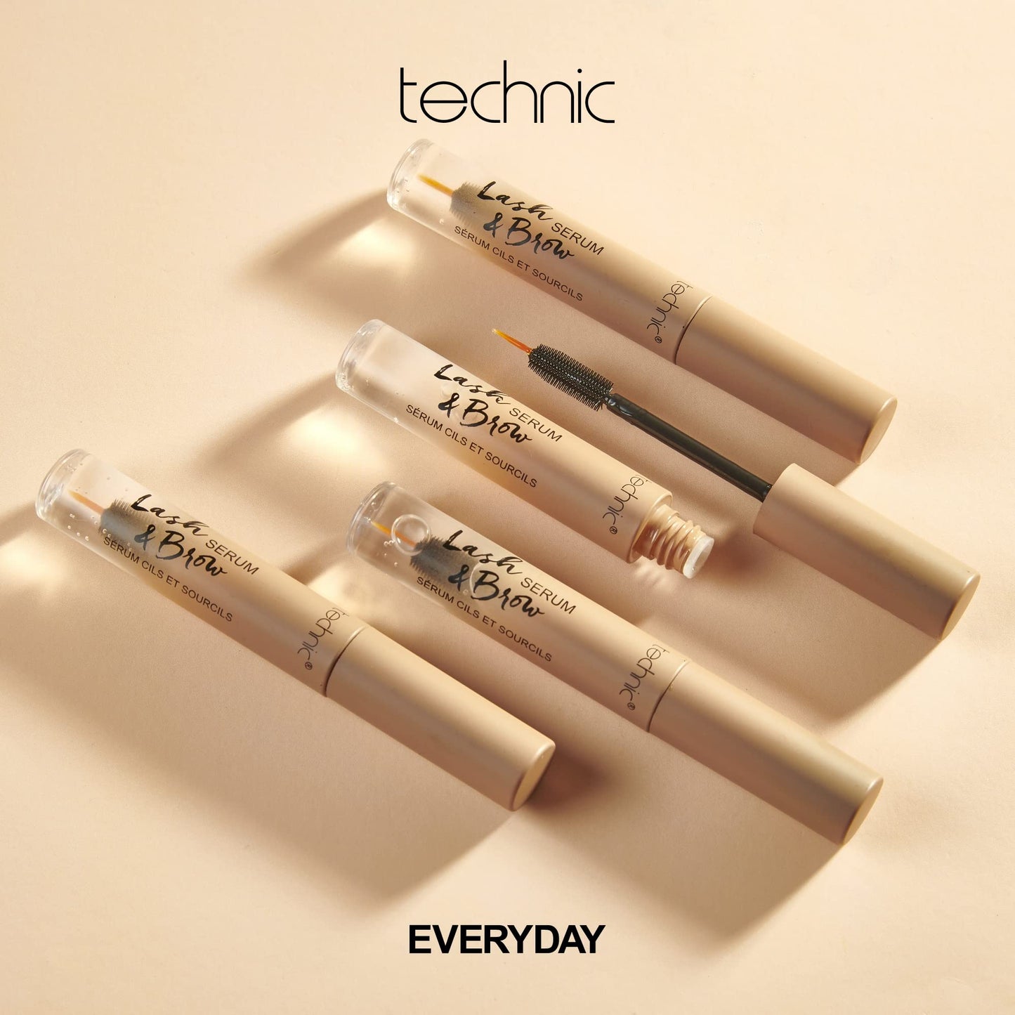 Technic Lash & Brow Serum - Nourishing Formula to Condition & Enhance Natural Lashes & Brows - Vegan and Cruelty Free
