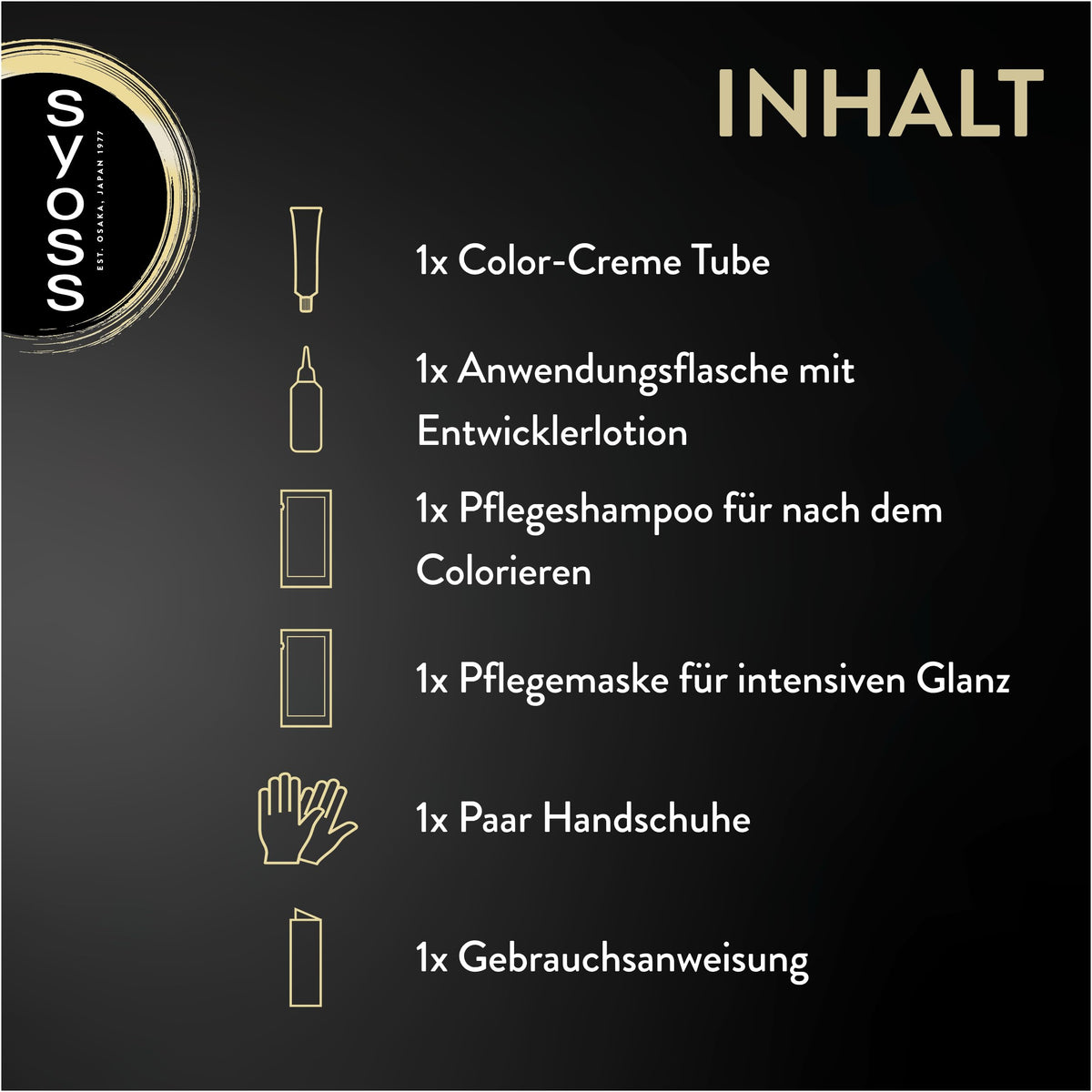 Syoss SYOSS Oleo Intense Permanent Oil Colouration 4-60 Golden Brown with Nourishing Oil and Ammonia Pack of 3 x 115 ml