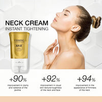 SEMECOMER Ah-8 Firming Neck Cream, Tightening & Lifting Cream with Double Roller Massage, Enriched with Hexapeptide for Moisturizing & Nourishing. Anti-Aging Neck Treatment for Wrinkles & Sagging Skin