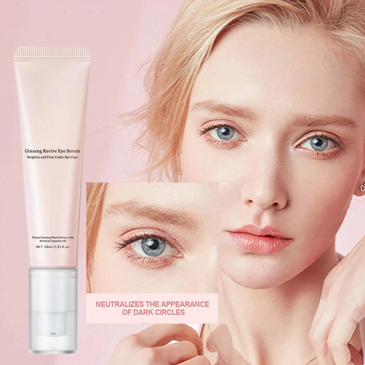 Revive Eye Serum with Ginseng - Dark Circle and Puffy Eye Cream, For Wrinkles and Bags Under the Eyes, Suitable for All Skin Types
