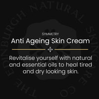 The Edinburgh Natural Skincare Company Ltd. Symmetry Anti-Ageing Mini Face Cream | Nourishing & Moisturising | Revitalise & Replenish Skin | Reduce Fine Lines & Wrinkles | With Coconut Oil & Shea Butter | Edinburgh Skincare