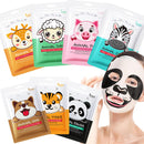 CTUBLIAUNX 7 Sheet Face Masks, Face Masks Skincare, Face Mask Set Anti Wrinkle & Anti Age, Facial Masks Reduces Dullness & Fine Lines, Moisturizing Face Mask with Animal Patterns for Women