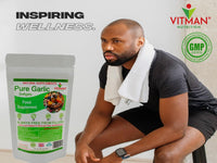 VitMan Nutrition Pure Garlic Softgels, High Strength 1000mg, Odourless, 60 Capsules, Gluten Free