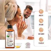 Planète au Naturel Organic Jojoba oil 250 ml - Pure & Natural - Cold Pressed