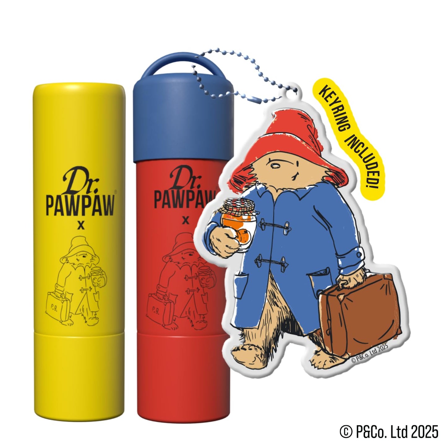 Dr. PAWPAW ORIGINAL BALM Dr.PAWPAW x Paddington Lip Balm Duo with Keyring 2 x 4g
