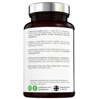 Vital Haven Triple Action Formula - Vitamin B Complex + Choline + Inositol - Vegan - High Strength - 4 Months Supply - Premium Ingredients - for Better Immune System and Cell Health - Made in The UK