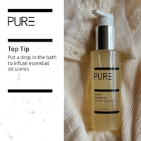 Unwind Body Oil by PURE Spa Skincare - Aromatic Blends of Lavender & Ylang Ylang - 100ml - Helps Reduce Stress & Anxiety and Improves Sleep - Body, Bath, Hair & Massage Oil - 100% Natural and Vegan