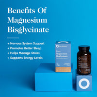 Pure Magnesium Bisglycinate by One Nutrition | High Absorption Magnesium for Sleep, Stress, Heart & Energy Support | 700mg per Capsule | 90 Capsules | 2-Month Supply