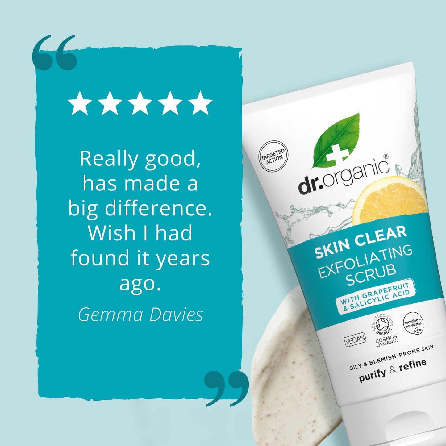 Dr. Organic Dr Organic Skin Clear Exfoliating Scrub 150ml