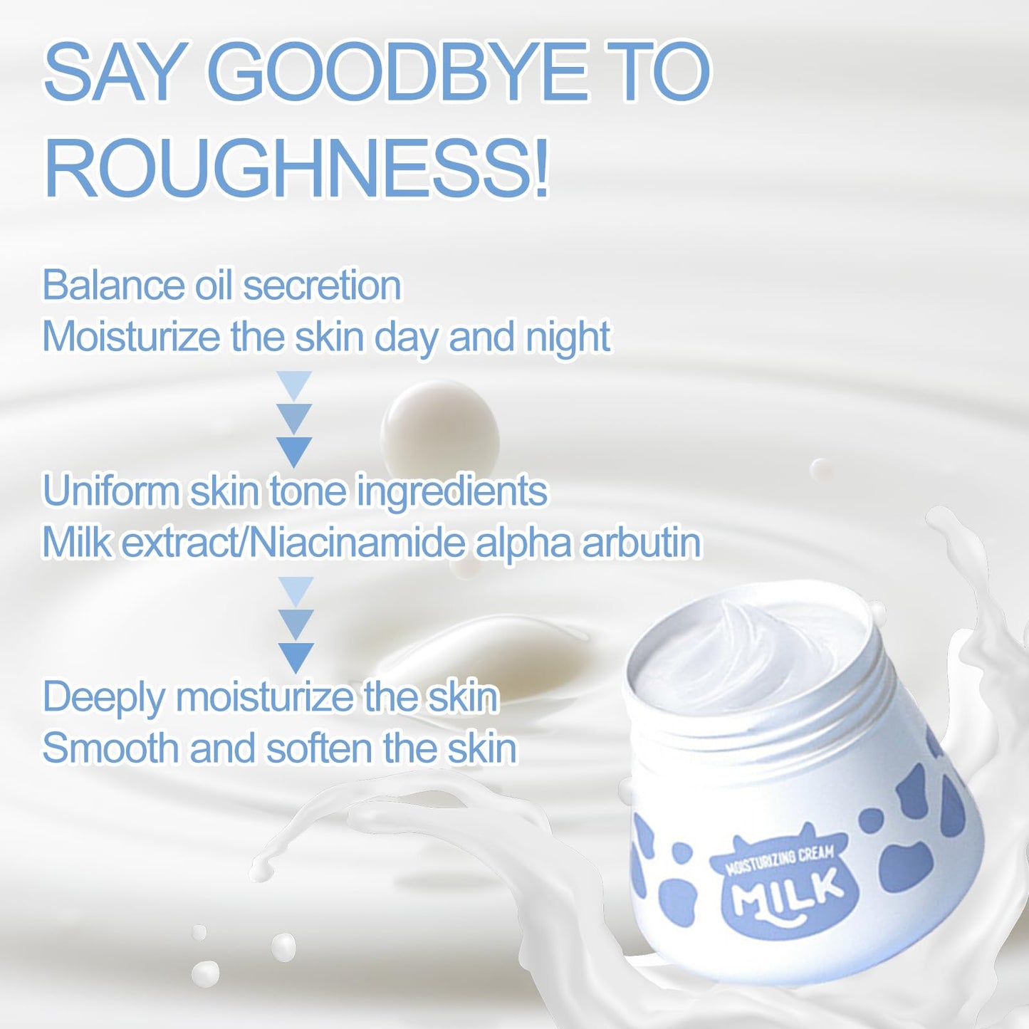 Ninnyi 5 PCS Milk Skincare for Kids Set, Deep Hydrating Moisturizer Sunscreen Teen Skin Care Set