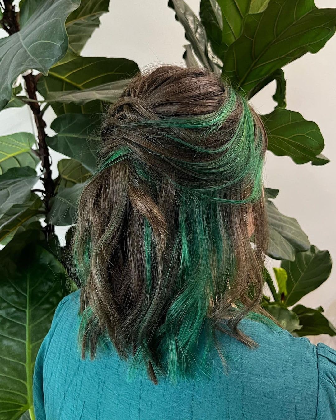 Crazy Color Vibrant Pine Green Semi-Permanent Duo Hair Dye. Highly Pigmented Dark Green Conditioning & Oil Nourishing Vegan Formula | No Bleach or Ammonia | 200ml