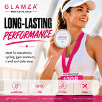Glamza Chamois Cream Chub Rub’ Anti Chafing Cream for Men & Women - Prevents Chaffing for Cyclists, Runners and More 50ml