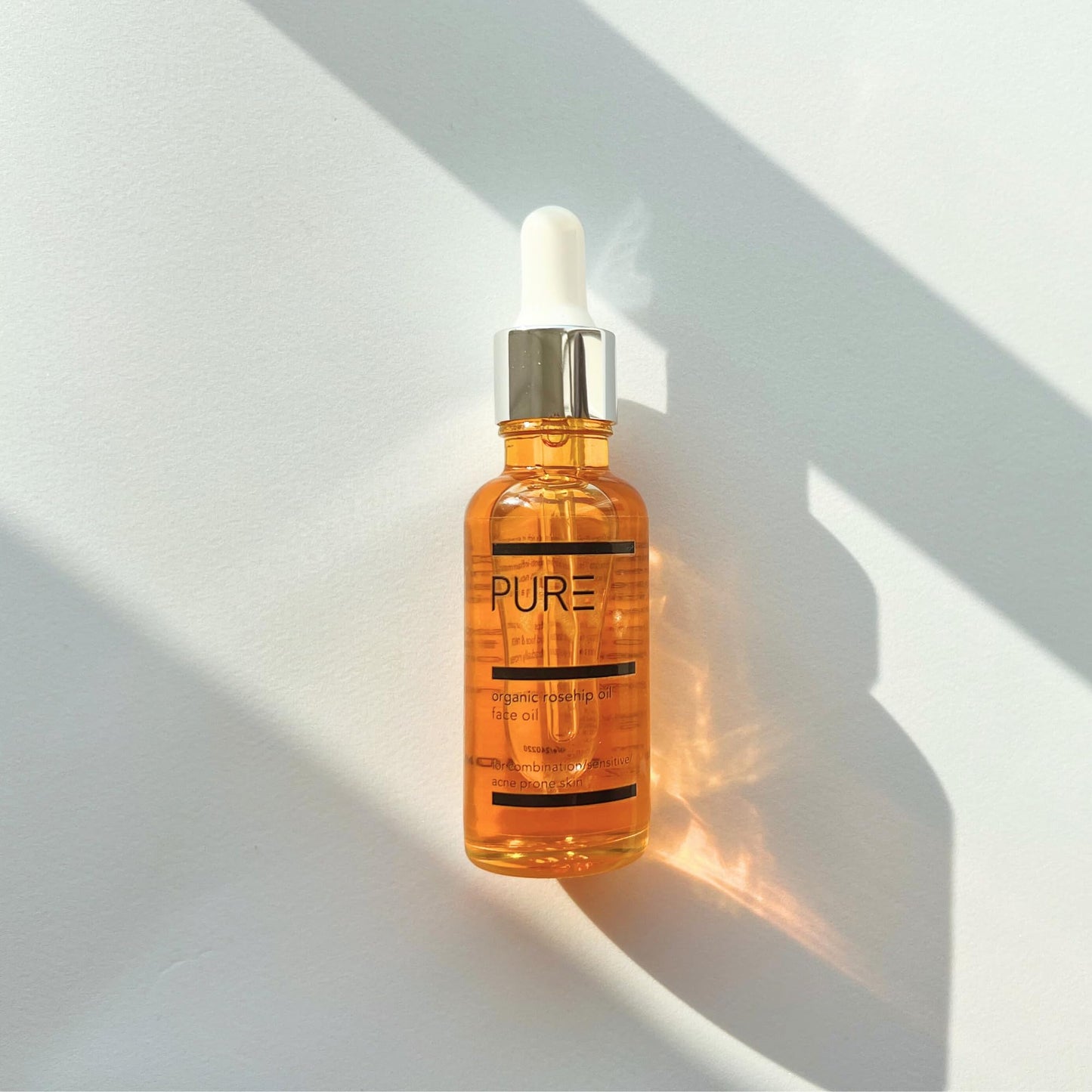 Organic Cold-Pressed Rosehip Face & Body Oil by PURE Spa Skincare - 30ml - 100% Pure, Natural & Vegan - Anti-Ageing, Smoothing, Nourishing, Rejuvenating - For All Skin Types and Fine Lines & Scars