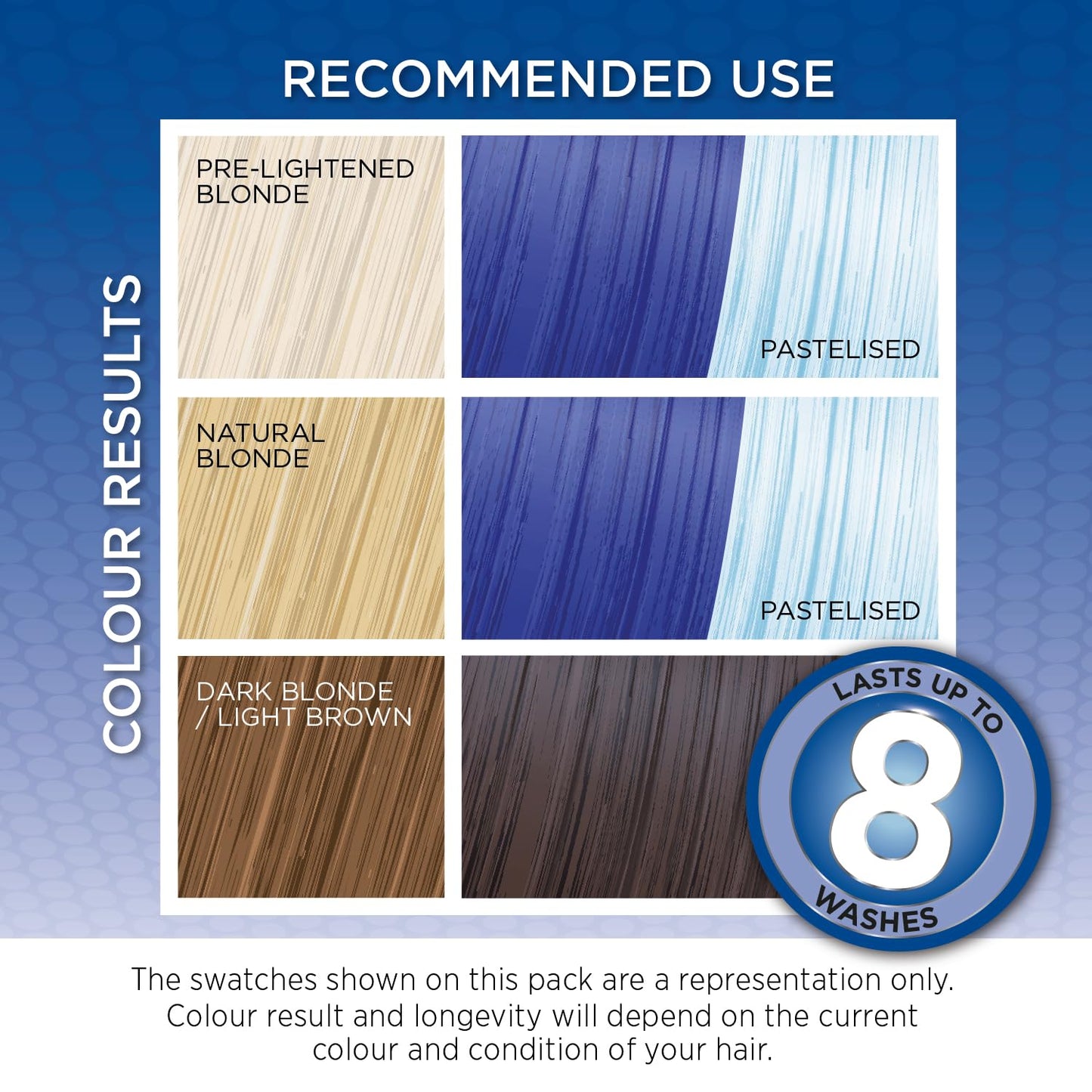 Knight & Wilson Colour-Freedom Gloss Pro 150ml Truly Blue Semi-Permanent Hair Colour - Ultra-Vibrant Vegan Colour Mask with PurePlex | Ammonia Free Colour Lasts Up To 6-10 Washes