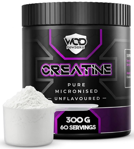 Hellenia Creatine Monohydrate Powder 300g – Micronised Creatine | Proven to Improve Physical Performance and Recovery | Suitable for Vegans, Unflavoured, Scoop Included - Made in The UK by WOD Powders