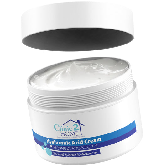 Clinic2Home Hyaluronic Cream - 50g - Anti Wrinkle Night & Day Face Hyaluronic Cream for Woman & Men Fast-Acting - Brighten Skin, Boost Collagen, Reduce Fine Lines & Firming Moisturiser for Face