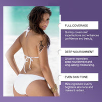 HERBENJOY 2PCS Body Coverage Perfector, Waterproof Tattoo Cover Up Makeup, No Transfer Hydrating Concealer for Mature Skin, Leg Makeup to Cover Veins,Scars,Dark-Spots with Full Coverage Foundation(NATURAL GLOW)