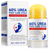 CiAIplw Urea Foot Care Stick, Urea Foot Cream Moisturizer for Dry, Cracked Heels & Thickened Skin, Hydrates & Nourish Foot Care for Softens Skin Exfoliates Dead Skin, Fast Absorbing & Non-Greasy, 1.41 OZ