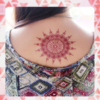 Bettinay 9PCS Mehndi Stickers for Hands, Women Girls Temporary Henna stencils sticker