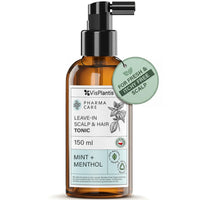 Vis Plantis Leave-in Scalp Tonic with Mint & Menthol - 150 ml Sebum Control Lotion for Oily Hair & Roots - Oily Scalp Moisturiser, Soothing & Cooling Hair Tonic - Nourishing Greasy Hair Care Treatment