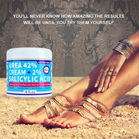 ENVISHA Urea Cream 42 Percent for Feet - 42% Urea Foot Cream with 2% Salicylic Acid & Hyaluronic Acid - For Feet, Hands, Heels, Elbows, Nails & Knees - 4 oz