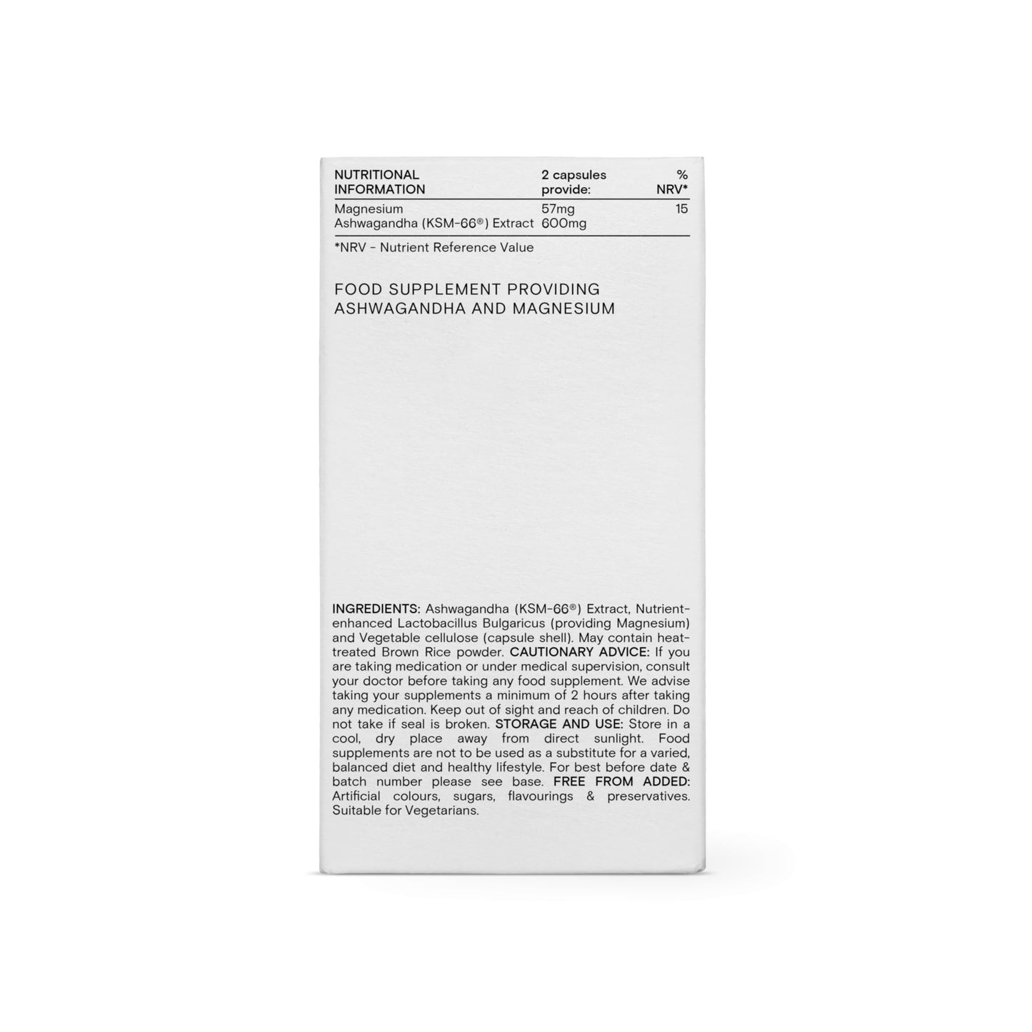 Wild Nutrition WILD NUTRITION Food-Grown® Ashwagandha KSM 66 Plus | Ethically Sourced Ashwagandha Capsules to Support Mind and Body | Ashwagandha Tablets to Support Stress and Anxiety | 60 Capsules