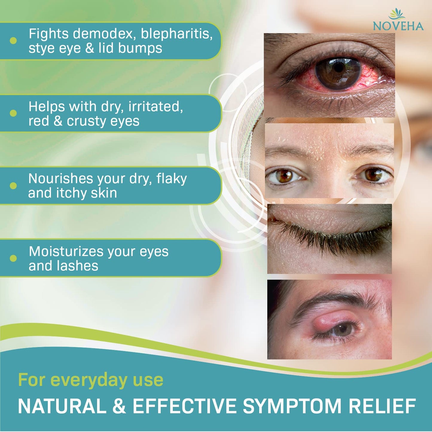 Tea Tree Eyelid Foaming Cleanser - Face Wash For Women | Eyelid Scrub For Dry Eye, Irritation | Preservative Free, Natural Ingredients