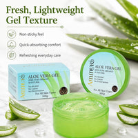 Ammuri Organic Aloe Vera Gel 300ml – 100% Pure Natural Cooling Moisturiser for Face, Hair & Body | Hydrating After Sun Lotion for Dry Skin | Non-Sticky Soothing Gel, Vegan & Cruelty-Free