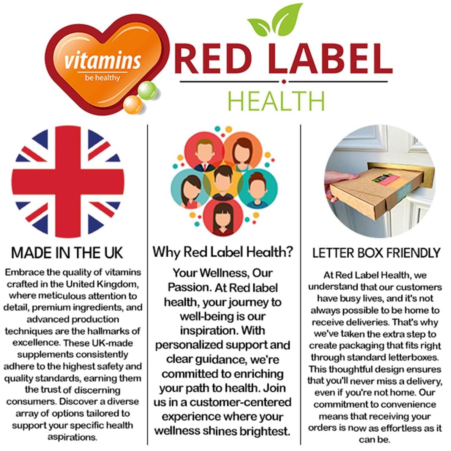 Red Label Health Vitamin D3 4000 IU 300 Tablets, Maximum Strength Vitamin D3 Supplement, Easy to Swallow Vitamin D3 Tablets - Made in The UK