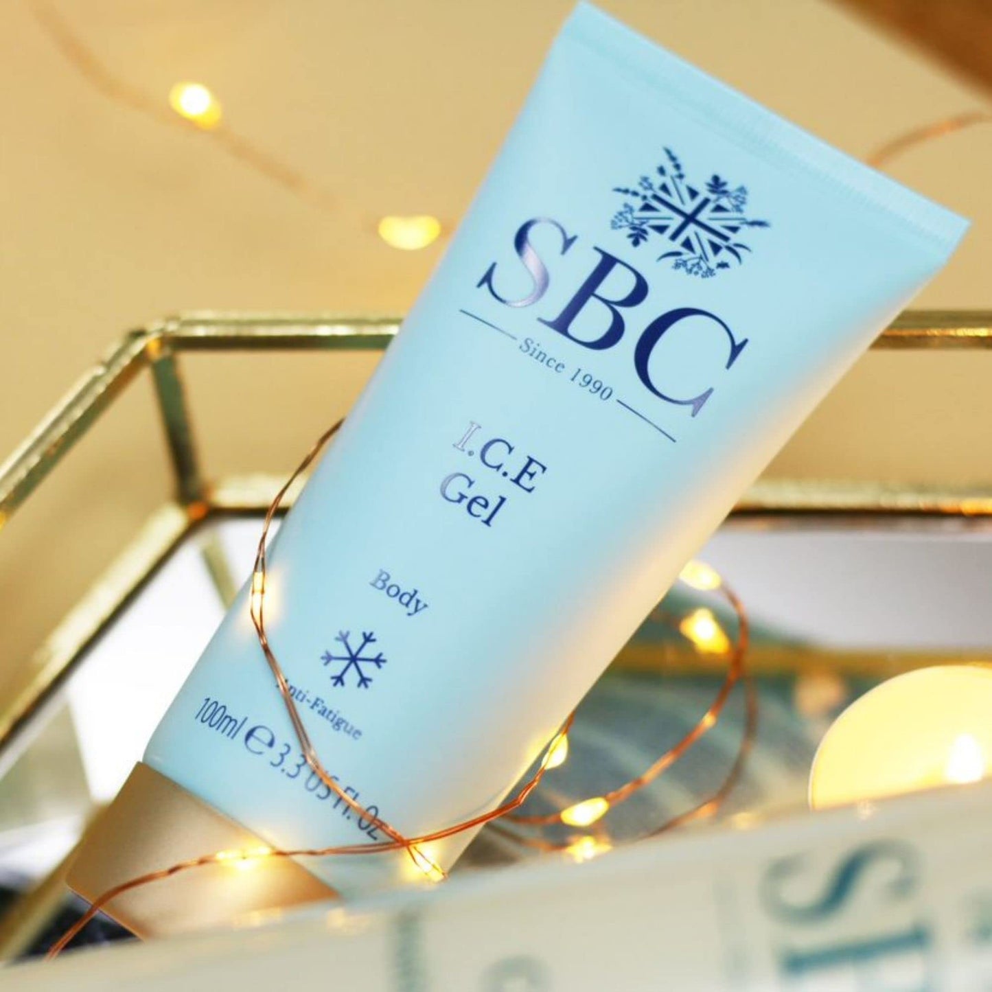 SBC Skincare I.C.E. Gel - 100ml | Cooling Relief for Tension and Fatigue | Cooling Gel with Camphor and Menthol | Vegan Friendly Sports Gel | Energising Cooling Gel