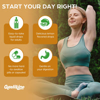 Gaelikine Magnesium Bisglycinate Drops 1000mg – High Absorption Liquid Magnesium Glycinate with Liposomal Micelle Technology, Gentle & Stomach-Friendly Formula, Lemon Flavour, Vegan, 120ml