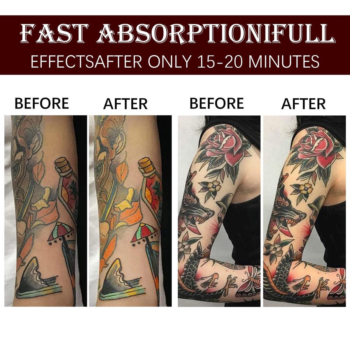 Fashion Base Tattoo Balm - Tattoo Aftercare Cream - Tattoo Aftercare Butter Balm - Suitable for New and Old Tattoo Healing Whitening Agent Color Enhancement Tattoo Aftercare - Natural Ingredients