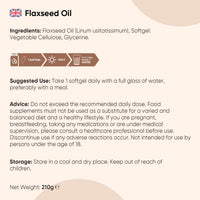 WeightWorld Flaxseed Oil Softgels - 180 Softgels - 1 a Day - 6 Months Supply