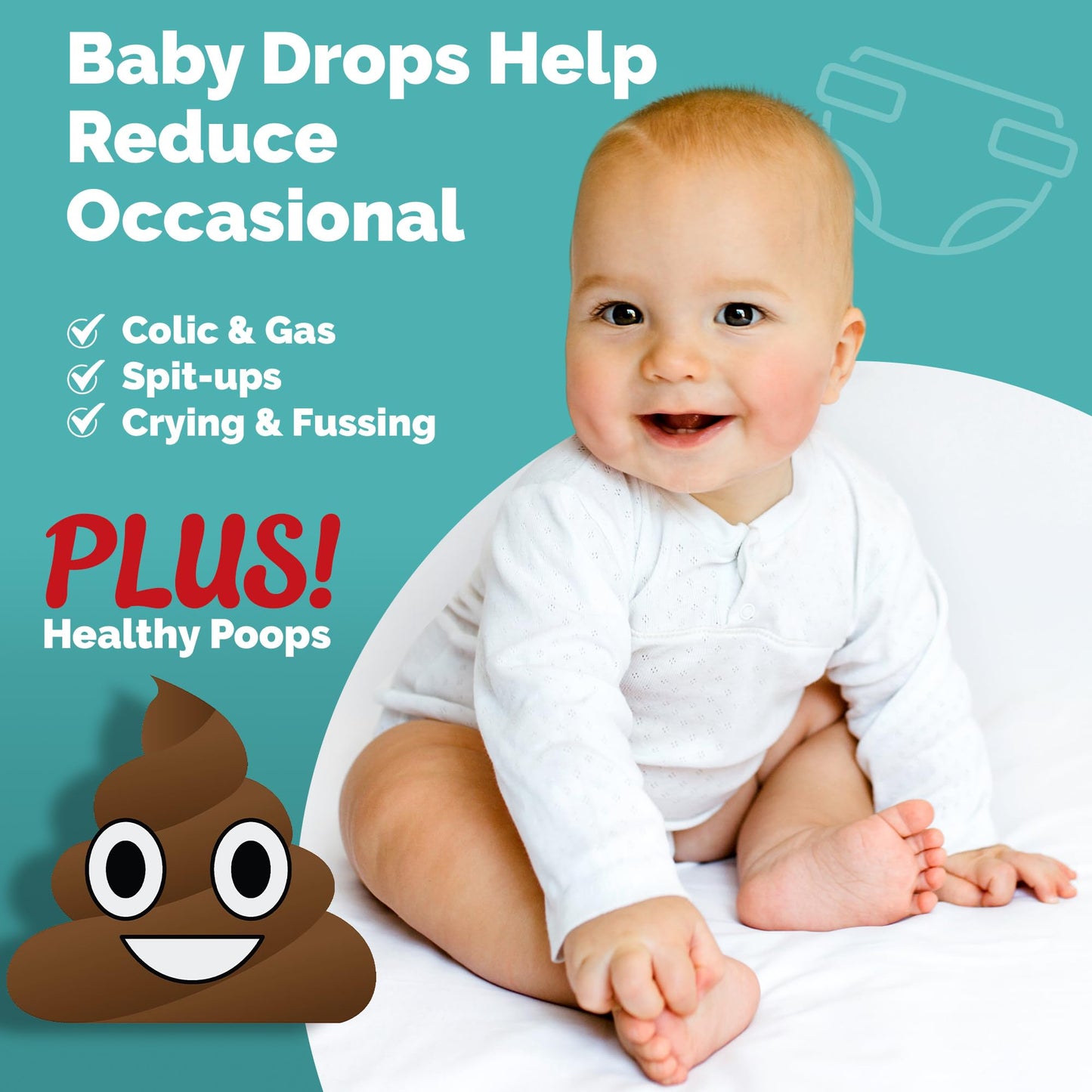 Mumsworld Probiotic Baby Drops with Vitamin D - Colic Relief for Babies & Newborns - Reduces Bloating, Wind and Crying - Probiotics for Babies & Children (10ml, 50 Servings) Pack of 3