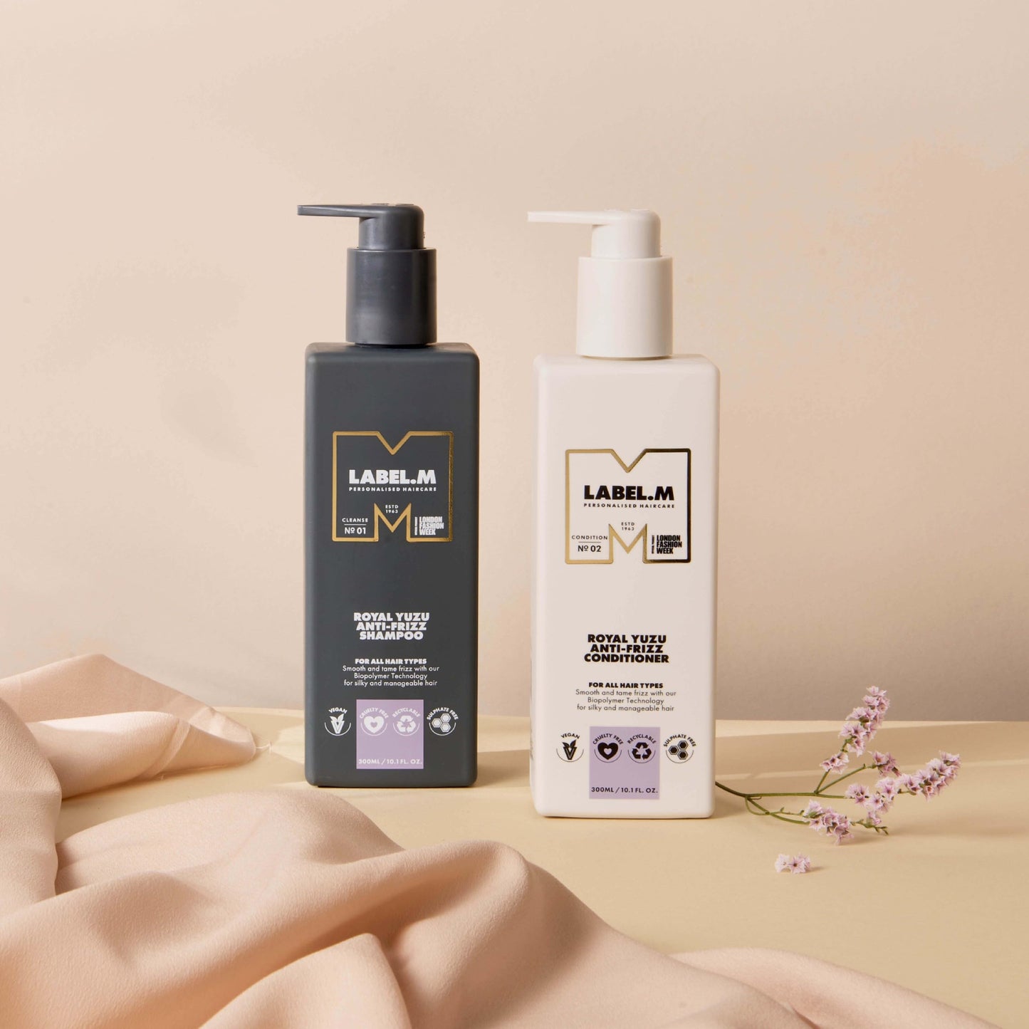 label.m LABEL.M Royal Yuzu Anti-Frizz Shampoo 300ml – With Recyclable Pump