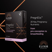 ELIXIR NUTROLOGY Pregnancy Multivitamin | 20 Essential Nutrients for Pregnancy Support | Folic Acid, Iron & Vitamin D | Supports Maternal Tissue Growth | Daily Prenatal Supplement | 30 Vegetarian Tablets | UK Made