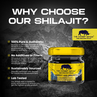 The Chubby Indian® Shilajit Resin, 100% Pure Himalayan Lab Tested 30g, High Fulvic & Humic Acid, Magnesium Supplements, Melatonin, Electrolytes, Shilajit, Vitamin D, Natural Vitality Booster, 1 Box