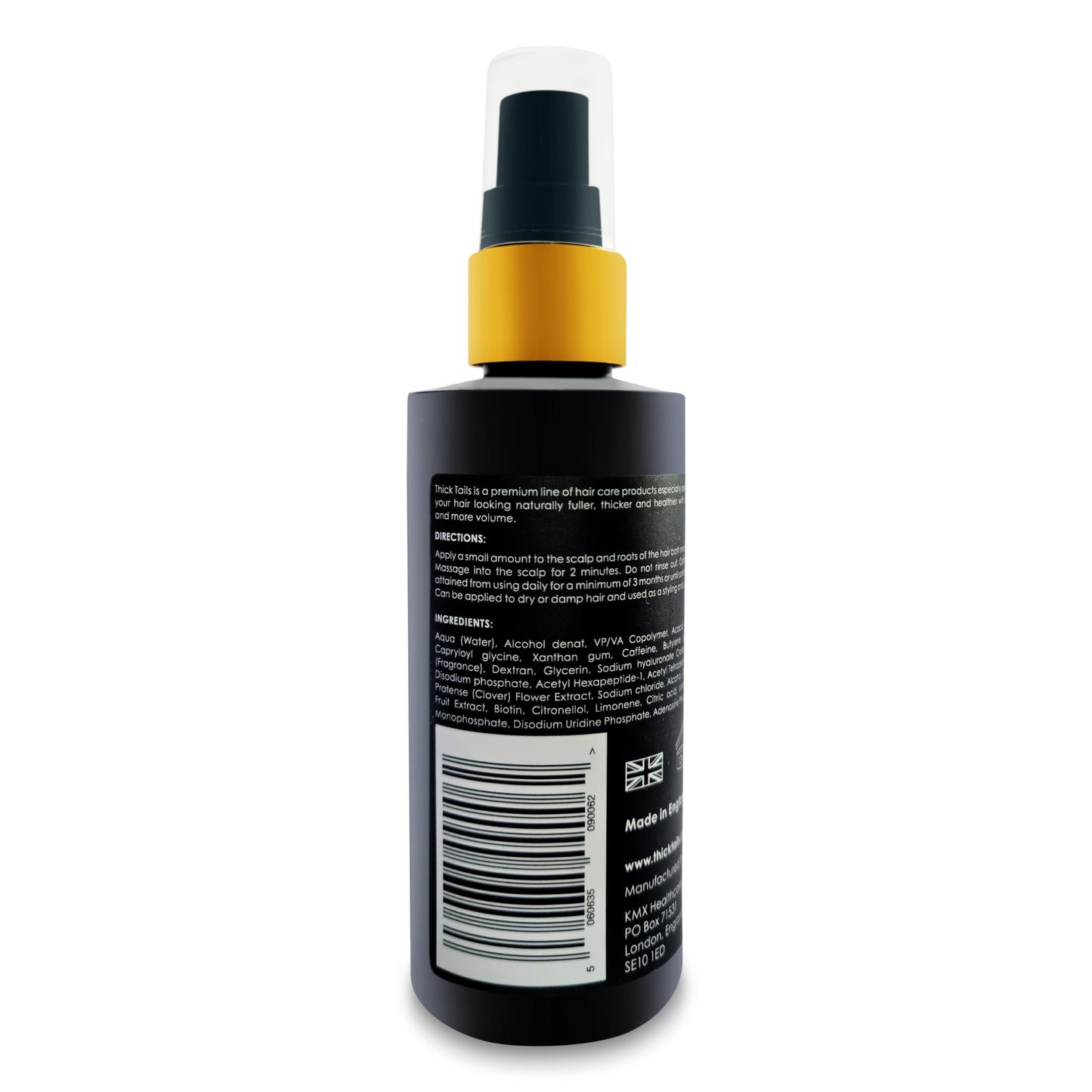 ThickTails Hair Growth Serum For Women 3.4fl.oz - for Thinning Hair Breakage Due to Menopause Stress Postpartum Recovery. Anti Loss Thickening Regrowth Treatment. Best DHT Blocker. Biotin Caffeine