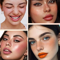 ZoeyShine 2-in-1 Sunset Drift & Freckle Tint for Natural Sunkissed Look, Waterproof Long-Lasting Freckle Stamp with Realistic Faux Effect, Easy to Use Blush for Cheeks Face